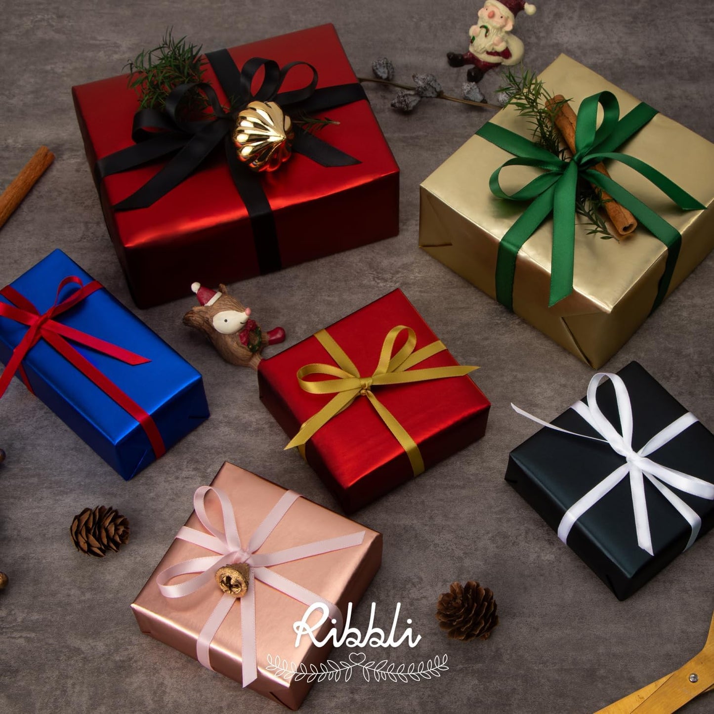 Ribbli Light Pink Satin Ribbon Double Faced Satin 1/4 Inch x Continuous 100 Yards-Baby Pink Ribbon for Gift Wrapping Crafts Wedding Decoration Bows Bouquet Floral Arrangement