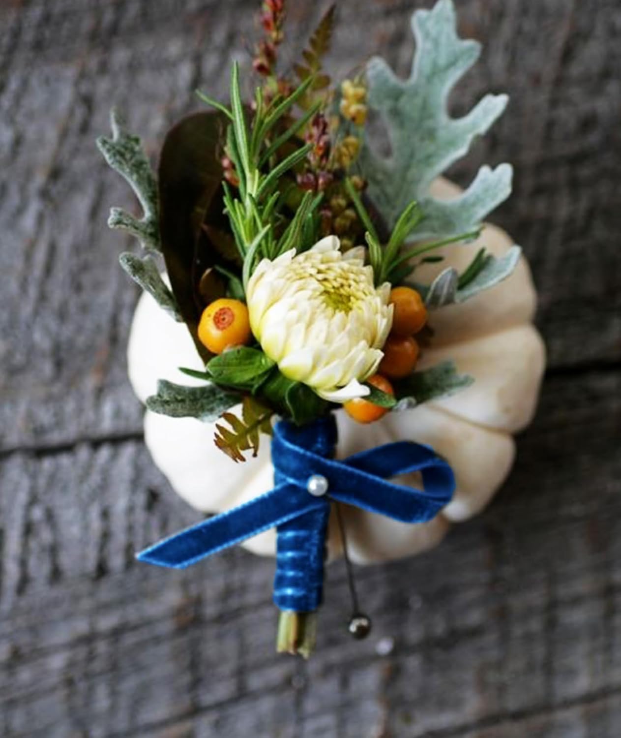 Royal Blue Velvet Ribbon 5/8'' 25 Yards for Christmas Tree, Gift Wrapping, Flower Bouquet, Wreath Decorations, Bow Making