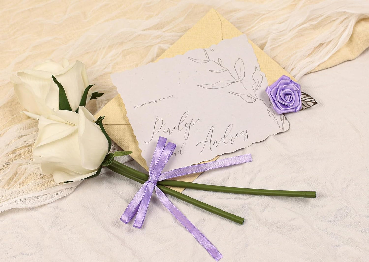 Light Purple Satin Ribbon 1/4 inch X Continuous 25 Yards, Single Face Polyester Ribbon Perfect for Gift Wrapping, Flower Bouquet, Wedding Decor, Crafts, Bow Making, Sewing and More