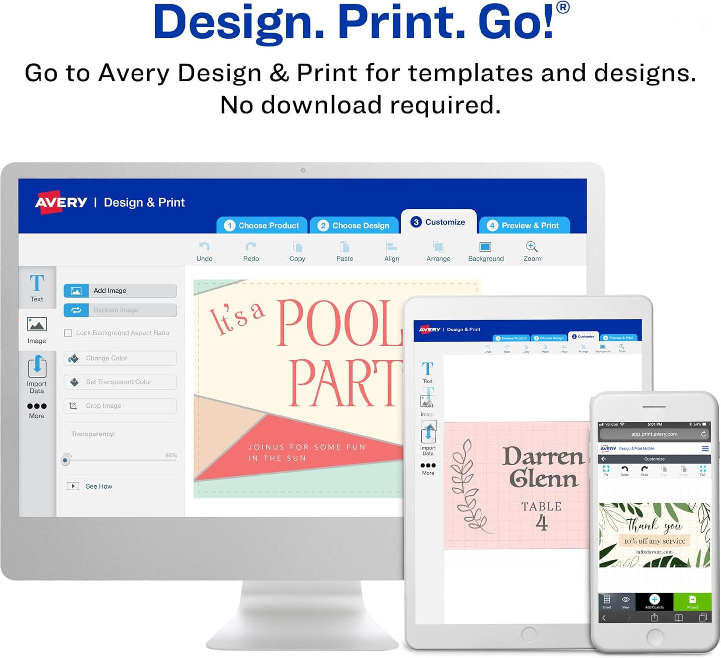 Avery Kraft Brown Rectangle Tags, Sure Feed Technology, 2" x 3.5", Laser/Inkjet Printable, 64 Total, Strings Included, Also Great for Gifts and Favors (80517)