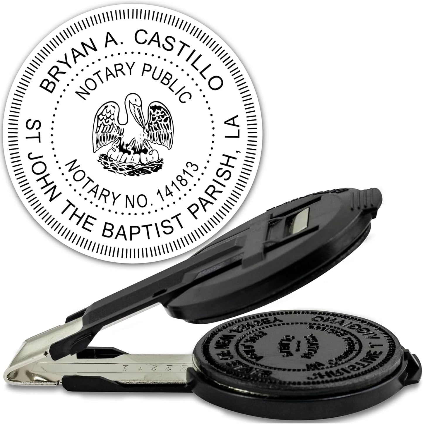 MaxMark Insert only for Notary Seal Round Embosser for Louisiana State