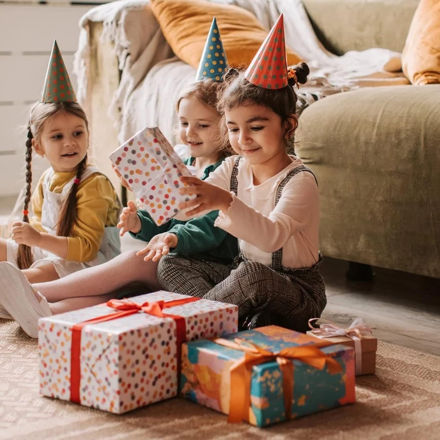 Bonfasvo Gift Boxes 30 Pack 4x4x4 inches Brown Fold Kraft Paper Boxes Bridesmaids Proposal Box Cupcake Boxes Easy Assemble Boxes with Lids for Wedding Birthday Party Christmas