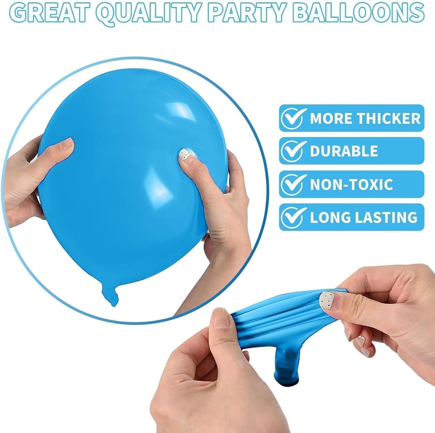 Blue Purple Silver Balloons, 60PCS Snow Balloons Metallic Purple Blue Silver Balloon with Pearl Blue Purples Snowflake Print Party Balloon for Girls Birthday Winter Snow Wonderland Party Decorations