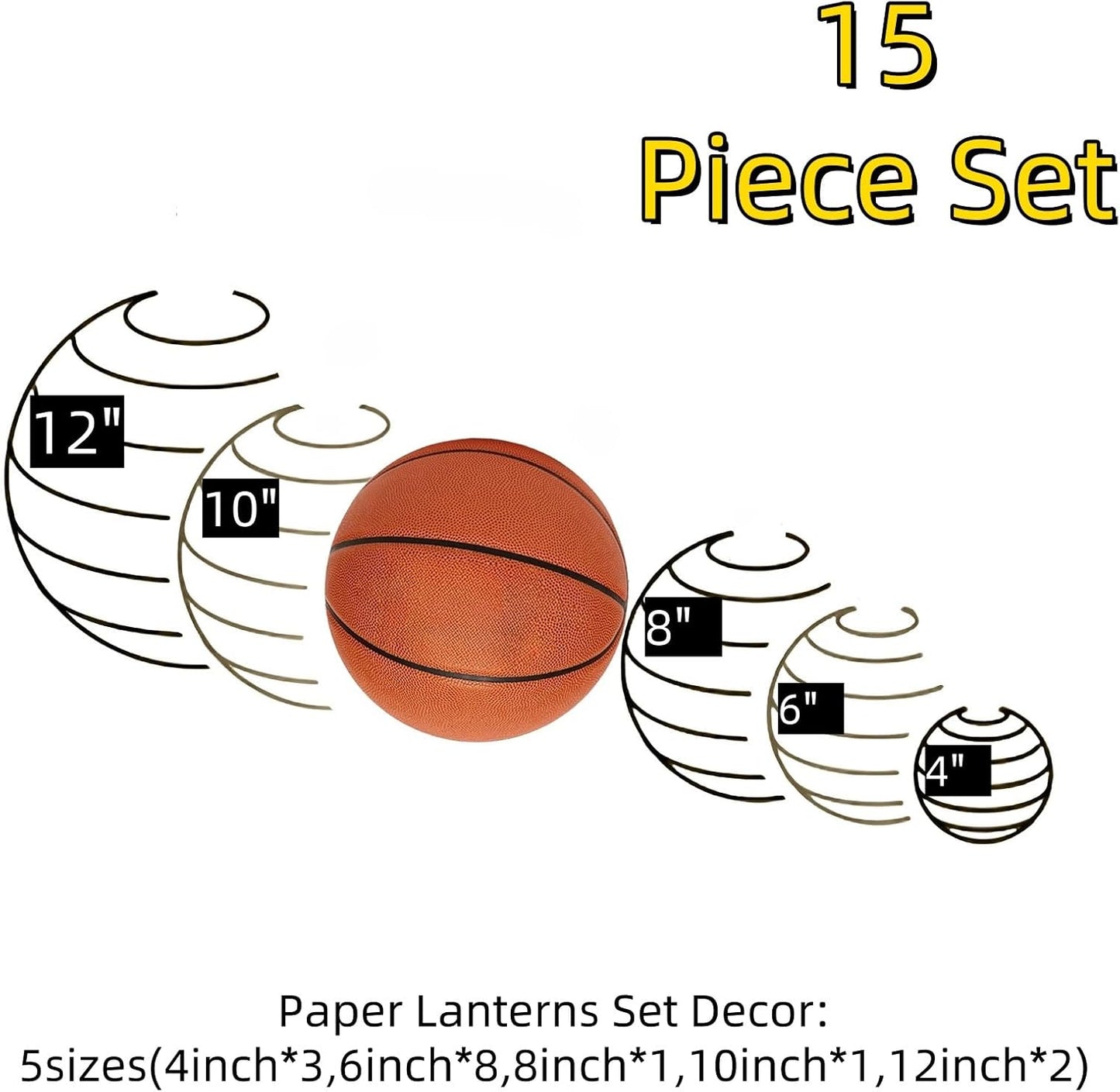 Purple Pink Paper Lanterns Decorative 15pcs Party Hanging Decorations for Bachelorette Wedding Birthday Baby Shower Graduation Anniversary Lavender Themed Room Decor