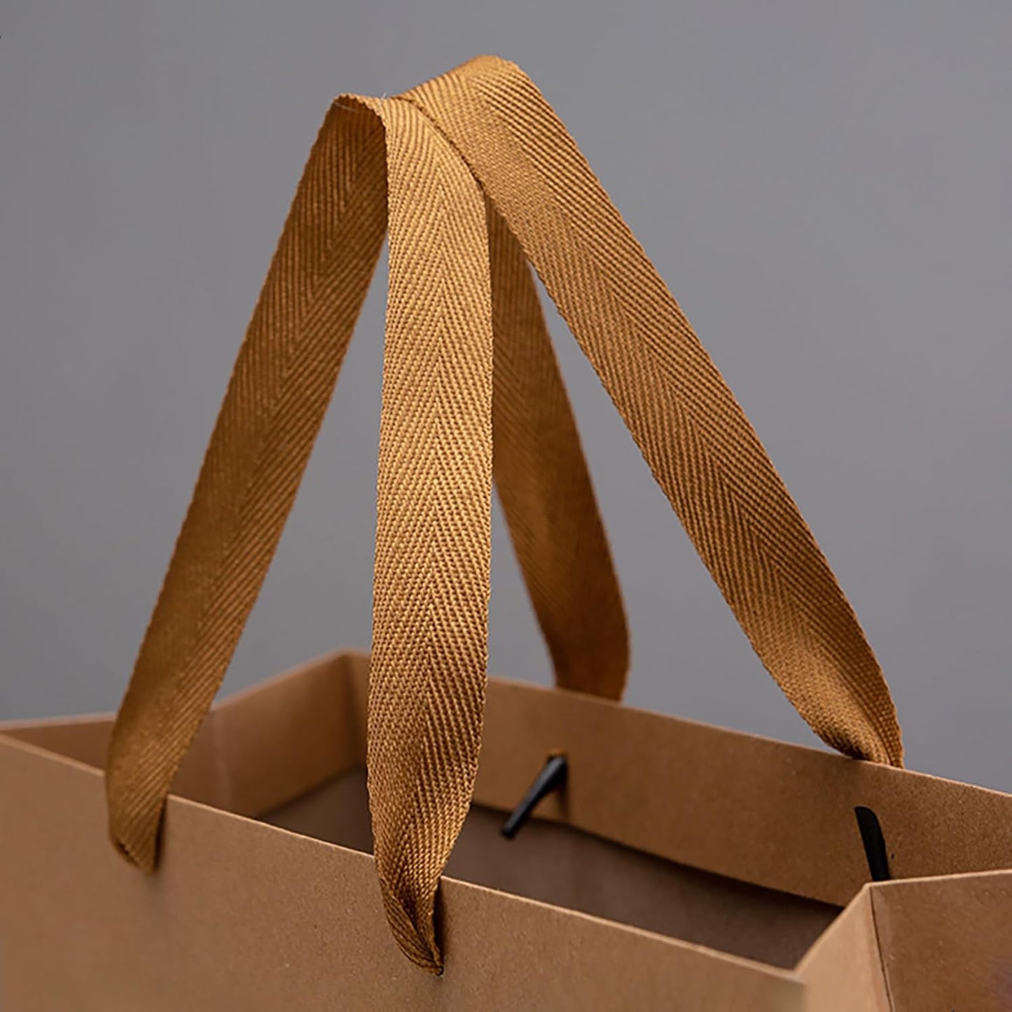 Kraft Paper Gift Bag Large Square Bottom Kraft Paper Bags with Handles (Natural Kraft, 12 x 12 x 12 in, 10 CT)