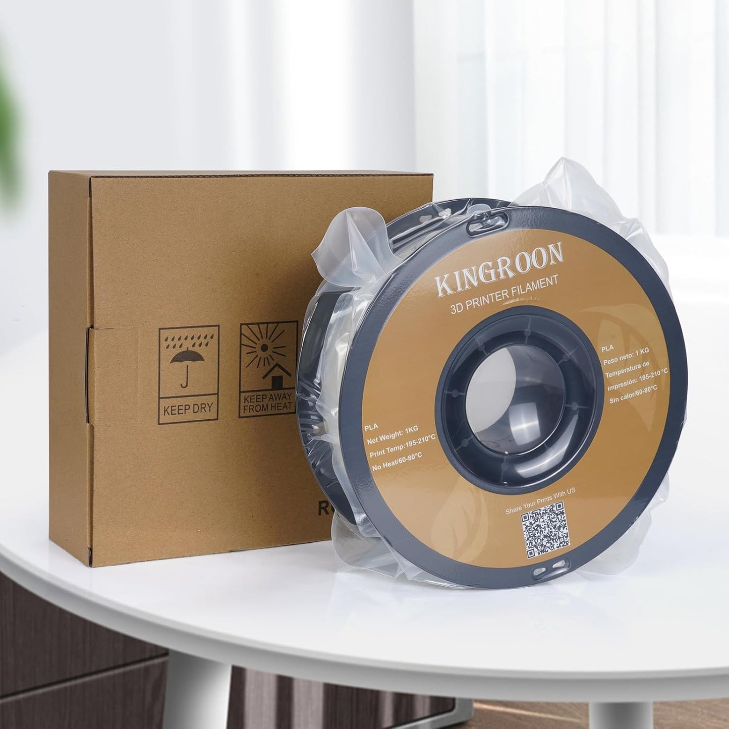 Kingroon 16KG PLA Filament Bundle 1.75mm 3D Printer Filament Multicolor Pla Filament Bulk for Most 3D Printer,1kg Spool,16 Rolls,16 Colors