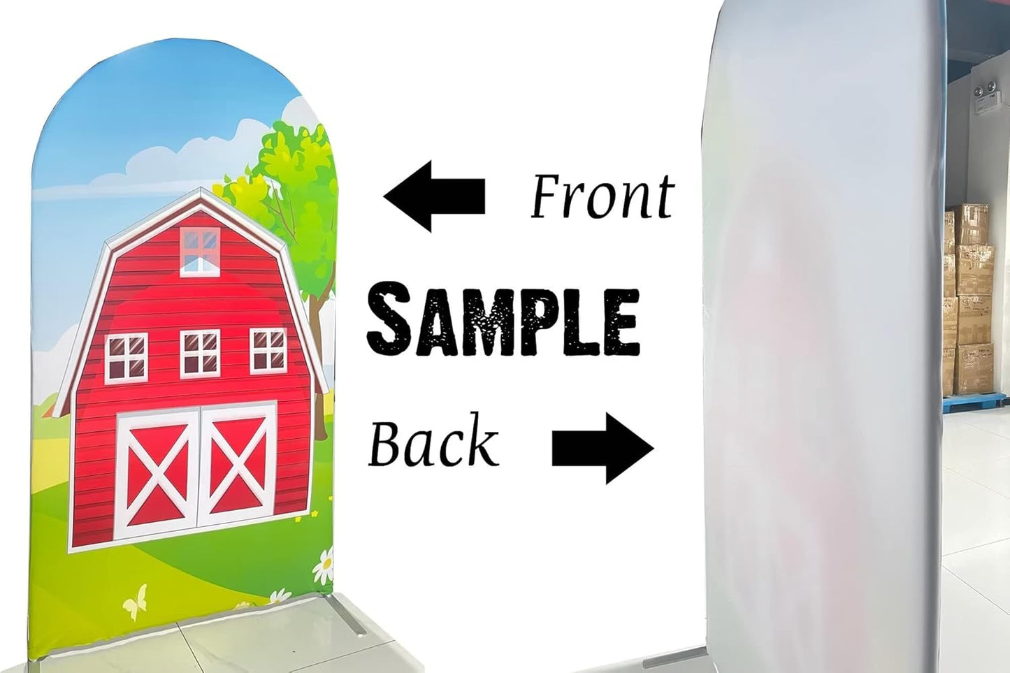 Arch Backdrop Chiara Arch Stand Covers Stretchy Spandex Fabric Cow Pattern Background for Birthday Baby Shower Party Decoration