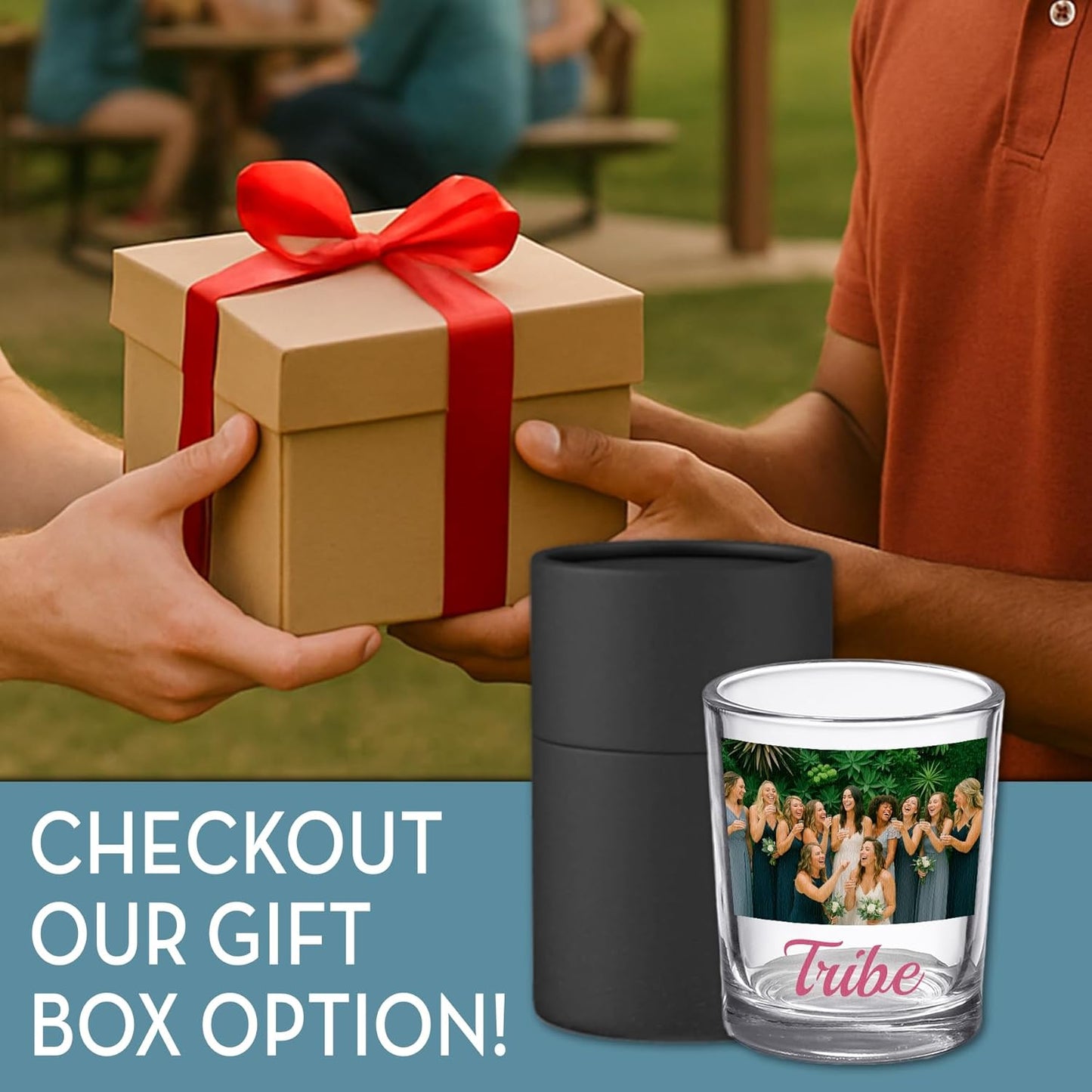 Bridesmaid Custom Shot Glass 2.5oz, Personalized Photo Bride Tribe Gift, Maid of Honor, Custom Printed Picture Wedding Favor, Girls Weekend Keepsake, Bachelorette Party