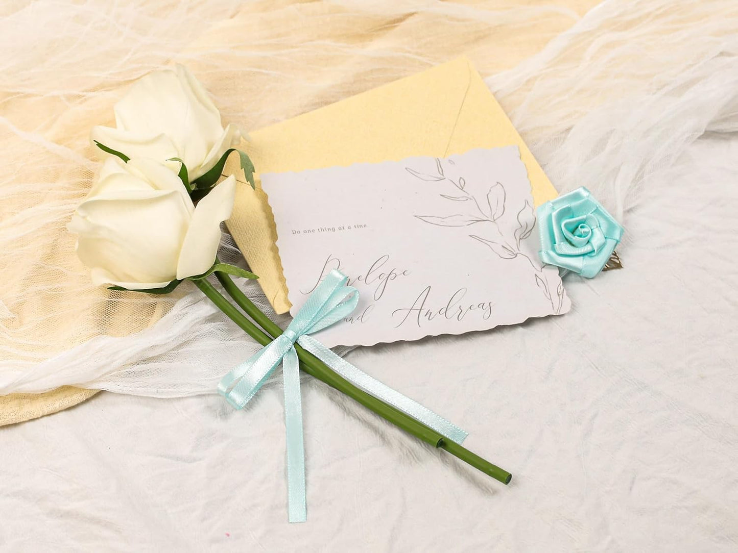 Light Blue Satin Ribbon 1/4 inch X Continuous 100 Yards, Single Face Polyester Ribbon Perfect for Gift Wrapping, Flower Bouquet, Wedding Decor, Crafts, Bow Making, Sewing and More