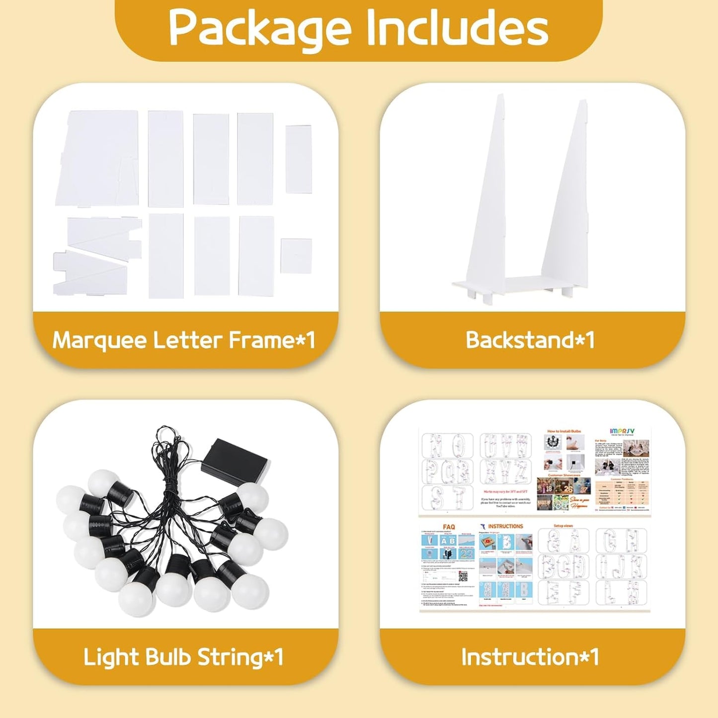 imprsv Marquee Light Up Letters, 4FT Mosaic Letters with Light for Baby Shower Graduation Party Decor, Large S for Engagement Wedding Party Decorations (Need to Assemble)