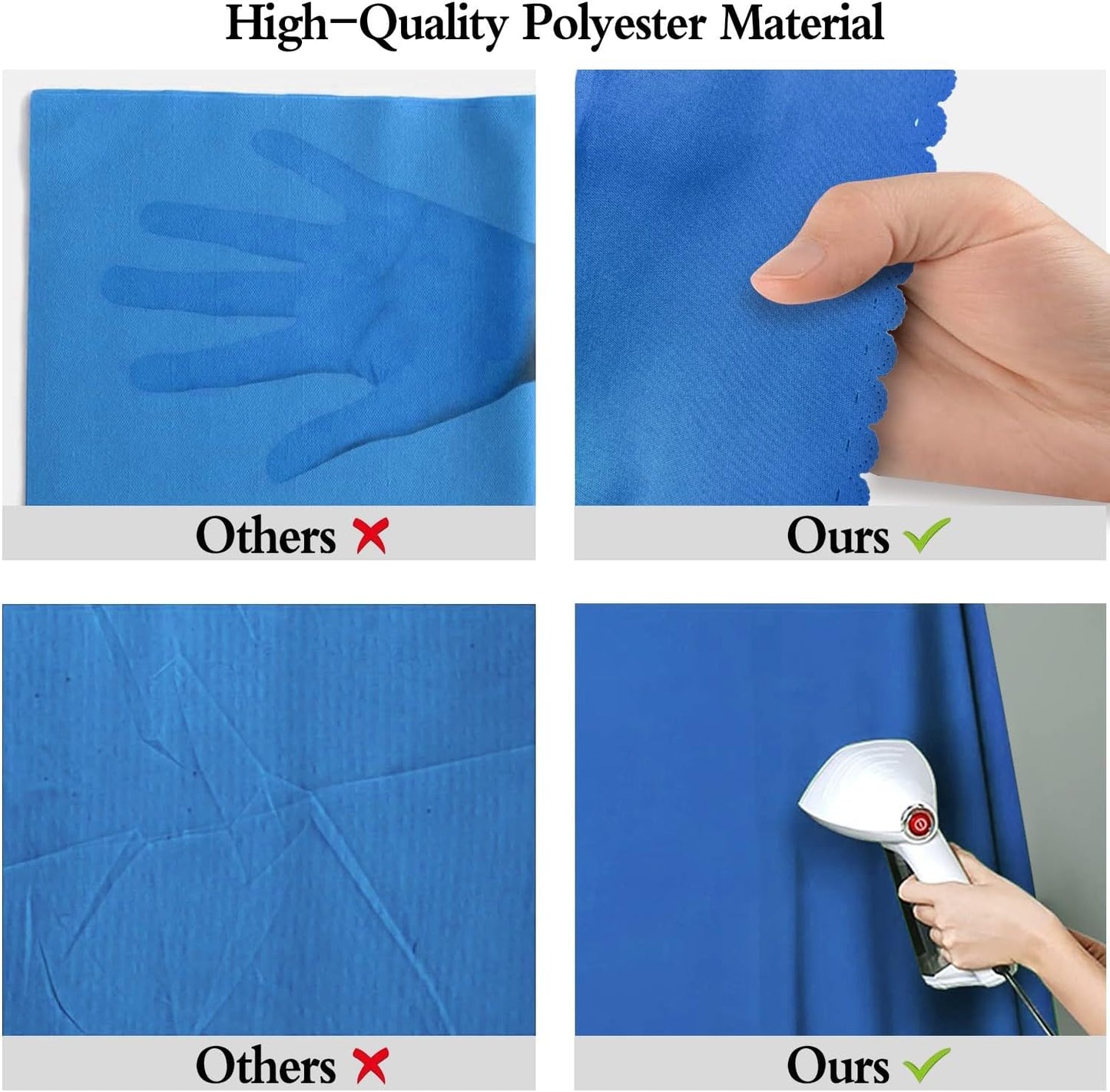 5x7FT Royal Blue Screen Backdrop for Photography, Solid Blue Photo Background for Party Portrait Photoshoots Booth Video Studio