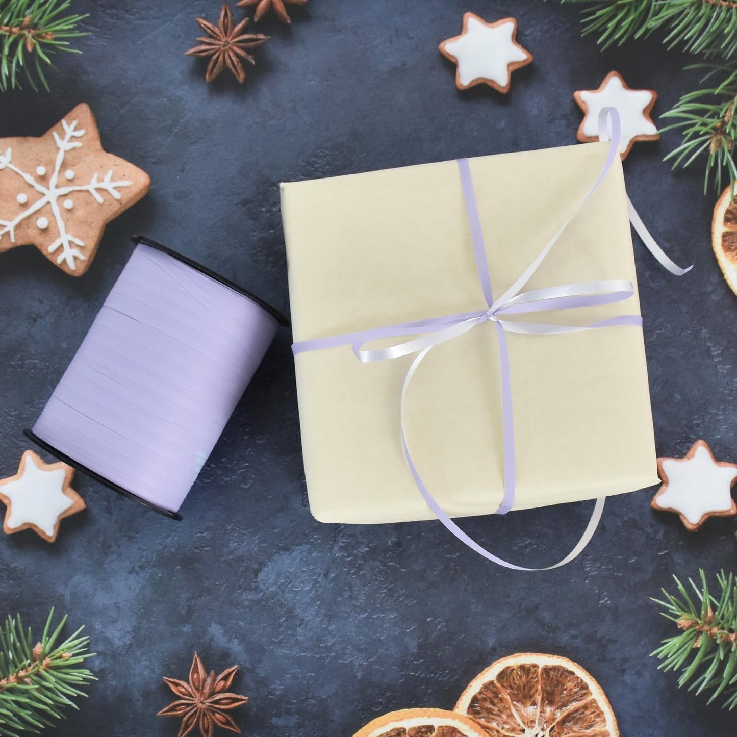 TONIFUL 500 Yards Curling Ribbon-Balloon Ribbon-Balloon String for Art&Craft Decor,Gift Wrapping,Ribbons and Bows for Christmas New Year Birthday Gifts Graduation Supplies (Pastel Purple)