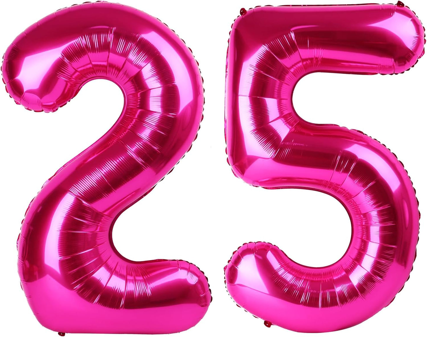 40 Inch Hot Pink 25 Number Balloon