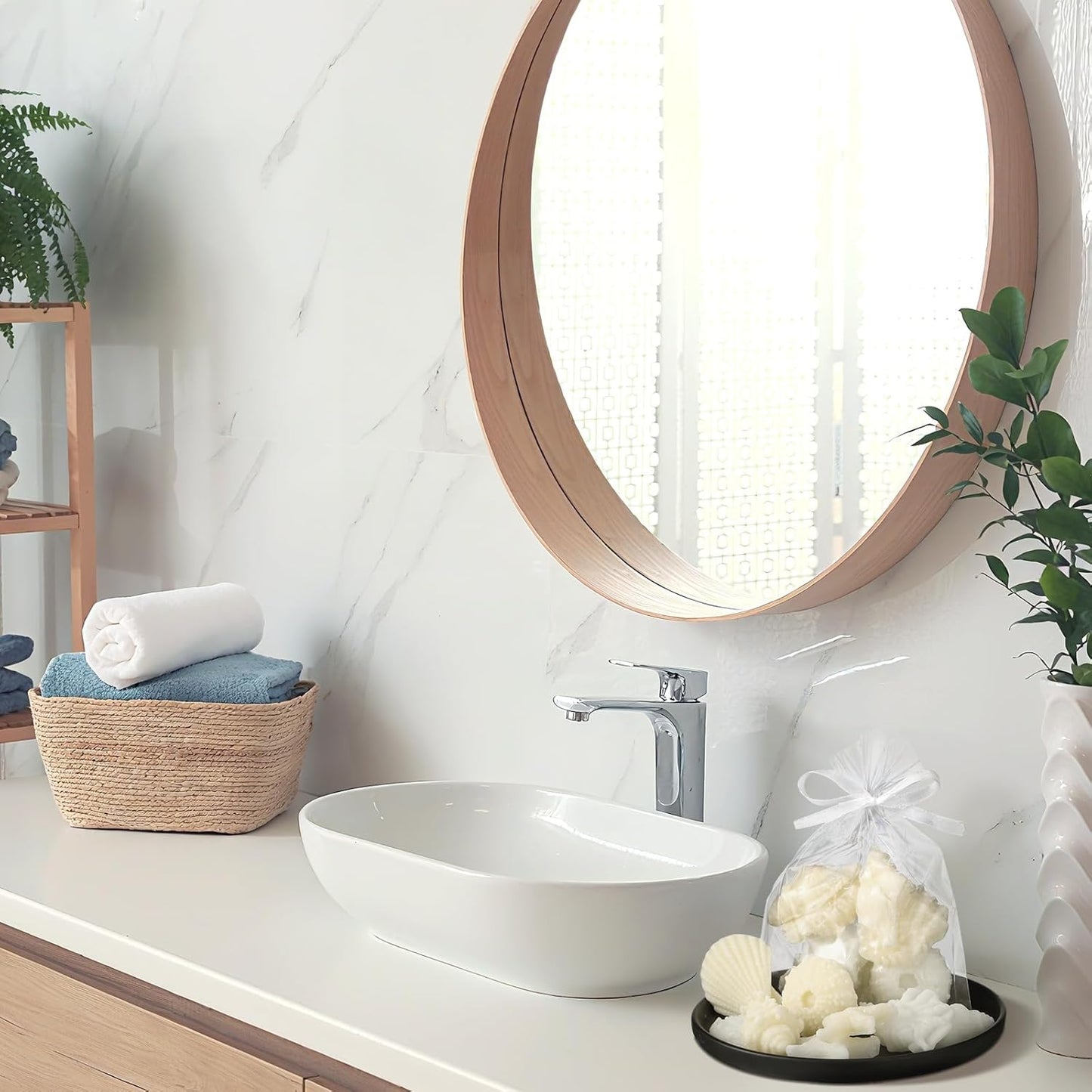 200g Sea Glass Soap Decor White Seashell Decorative Soaps for Bathroom Home Decor Beach Wedding Nautical Wedding Party Favors Beach Bridal Shower Favors