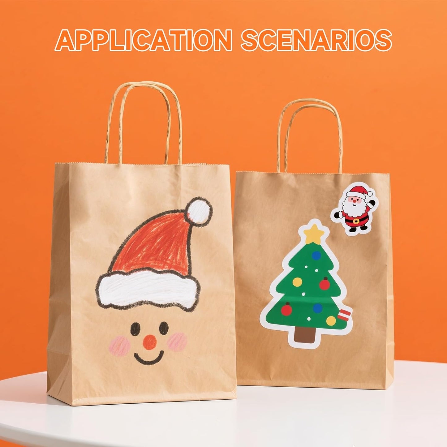 50 Pack Small Brown Paper Gift Bags with Handles, 5.8"x3.2"x8.25" Kraft Paper Gift Bags for Retail, Birthday Parties, Shopping, Versatile Craft Bags & Goodie Sacks