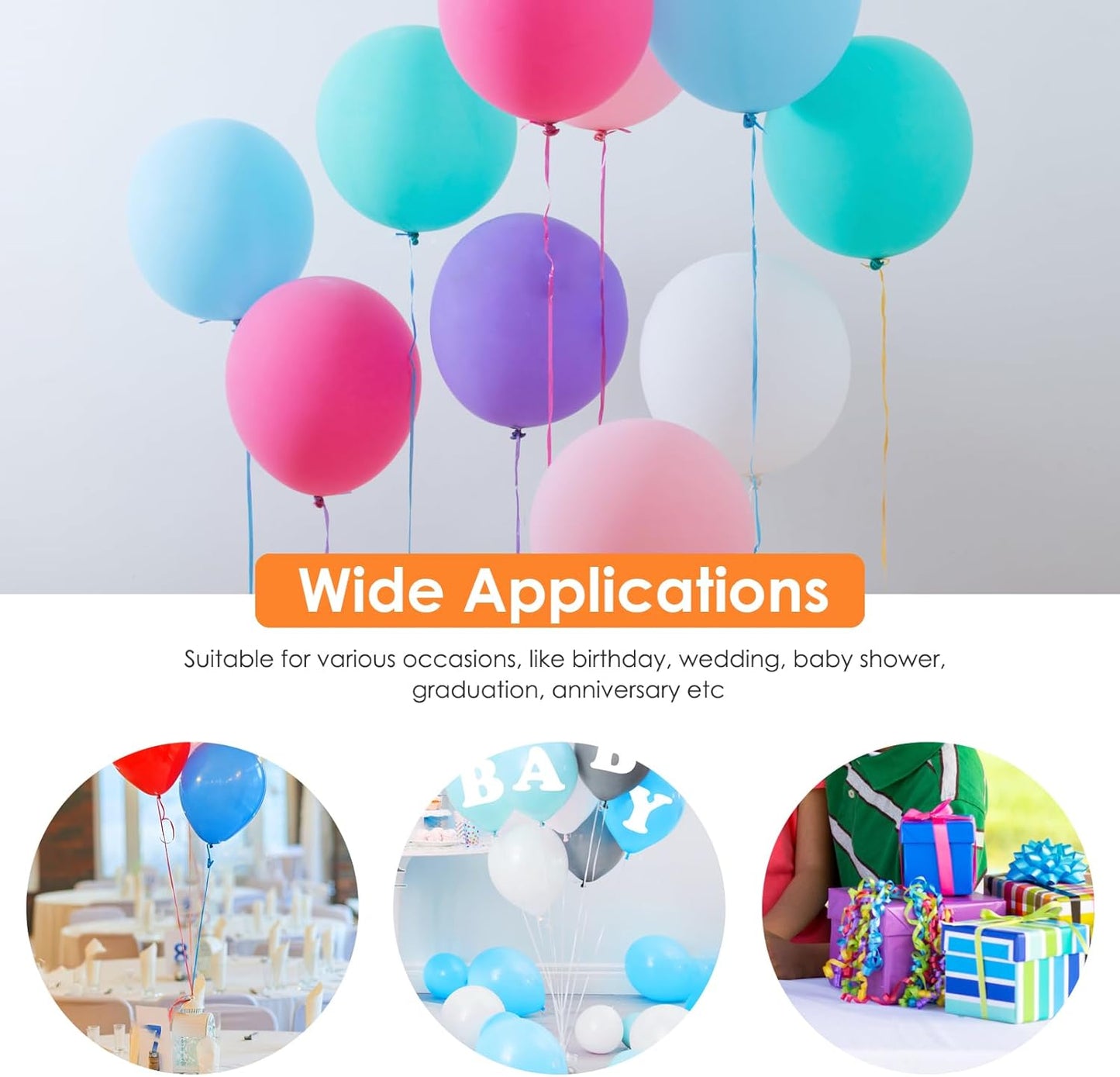 Orange Curling Ribbon, Balloon String 500 Yard for Gift Wrapping, Curly Ribbons, 3/16" for Florist Flower, St Patricks Day, Valentines Day