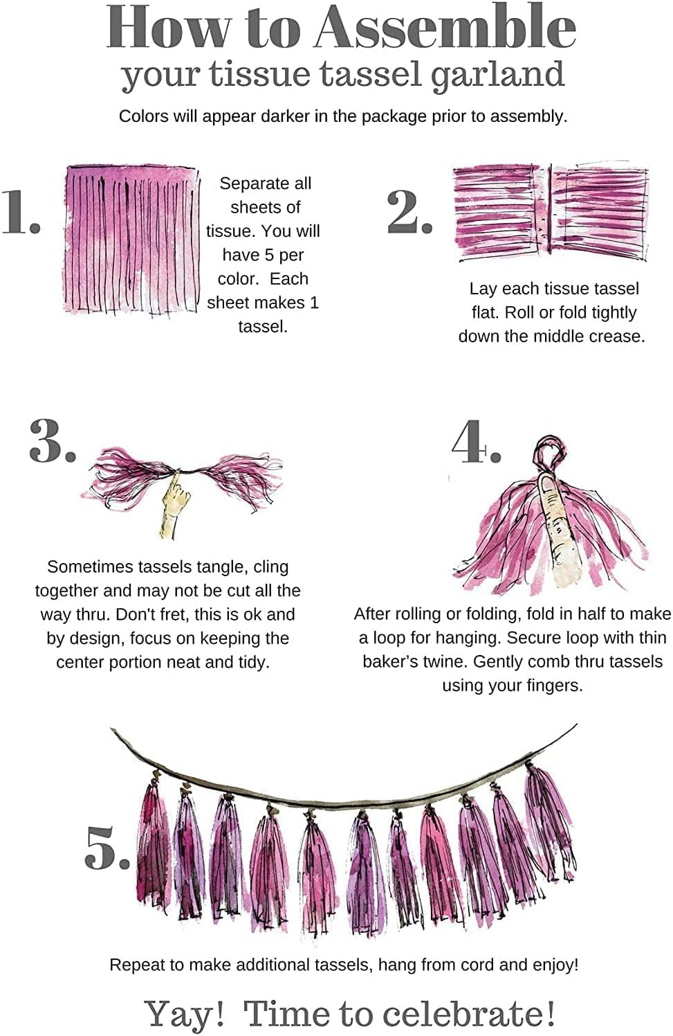 15PCS Navy Blue Orange White DIY Party Tassel Garland Paper Banner Streamer Backdrop for Graduation Astros Birthday Wedding Baby Shower Nursery Classroom Garland Tassel Hanging Decoration (Pack of 2)