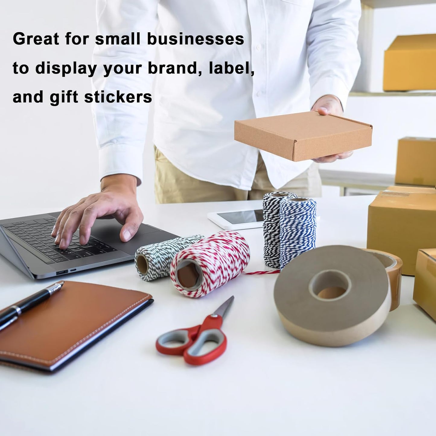 MEBRUDY 6x4x1 Inches Shipping Boxes Pack of 50, Small Corrugated Cardboard Box for Mailing Mailer Packing, Brown