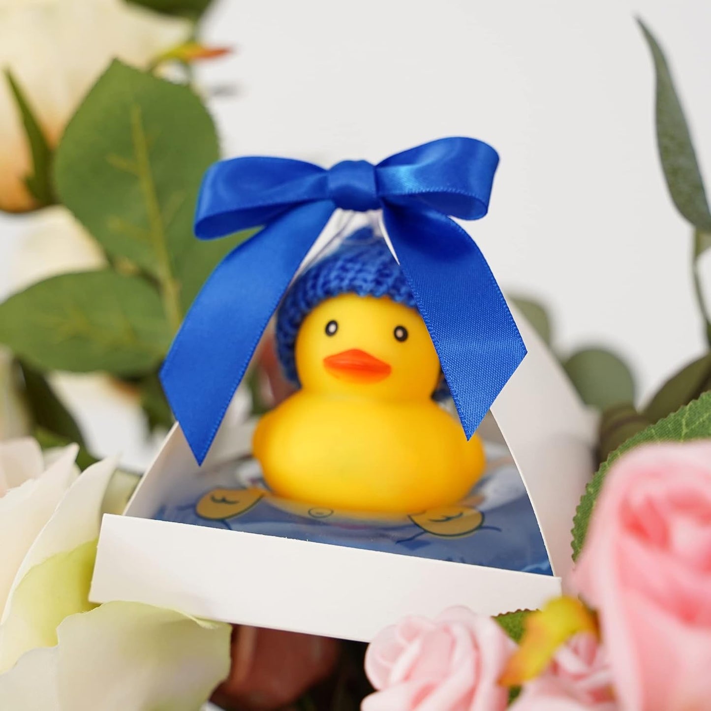 AIMUDI Royal Blue Bows 2.5" Satin Bows for Gift Wrapping Tiwst Tie Bows for Treat Bags Candy Cake Pop Baskets Invitations Wedding Baby Shower Independence Day Decorations - 50 Counts