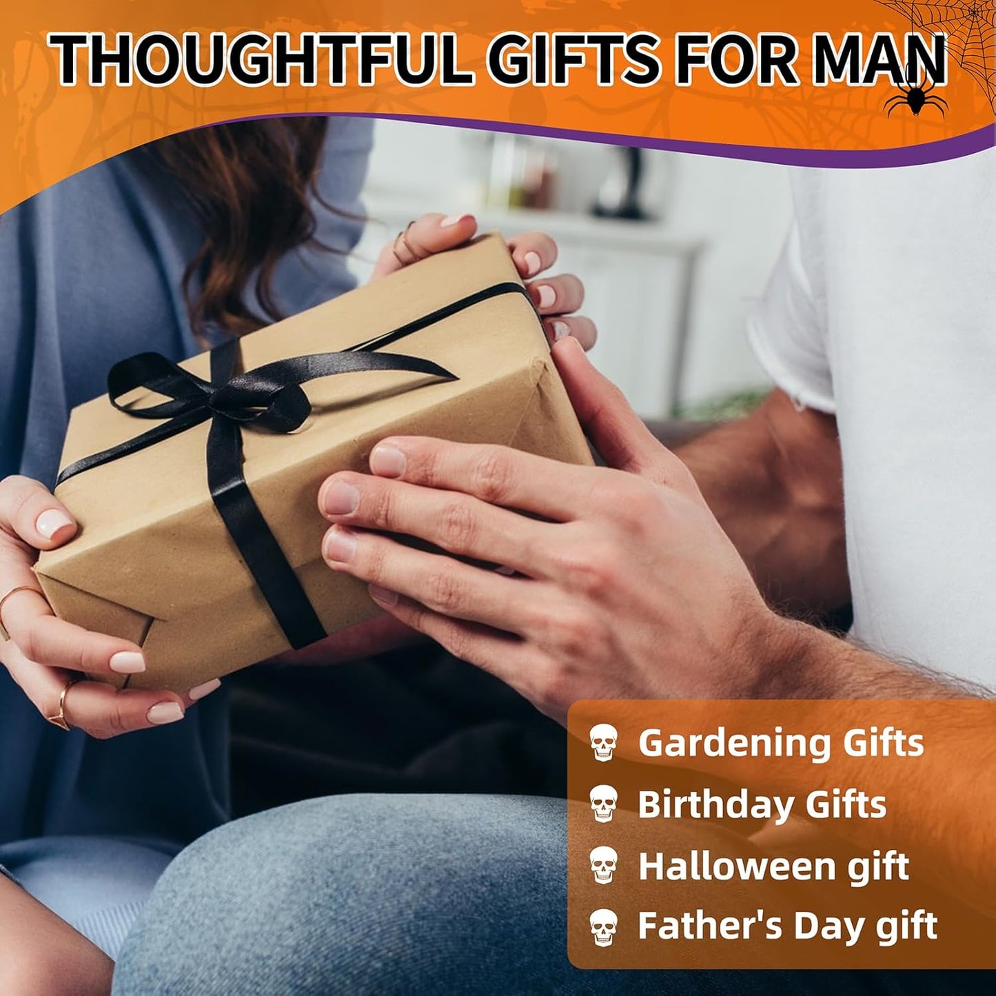 Plant Terrarium Propagation Stations Hydroponics Halloween Skull Planter Vase Skulls Decor with Wooden Stand Gift for Father