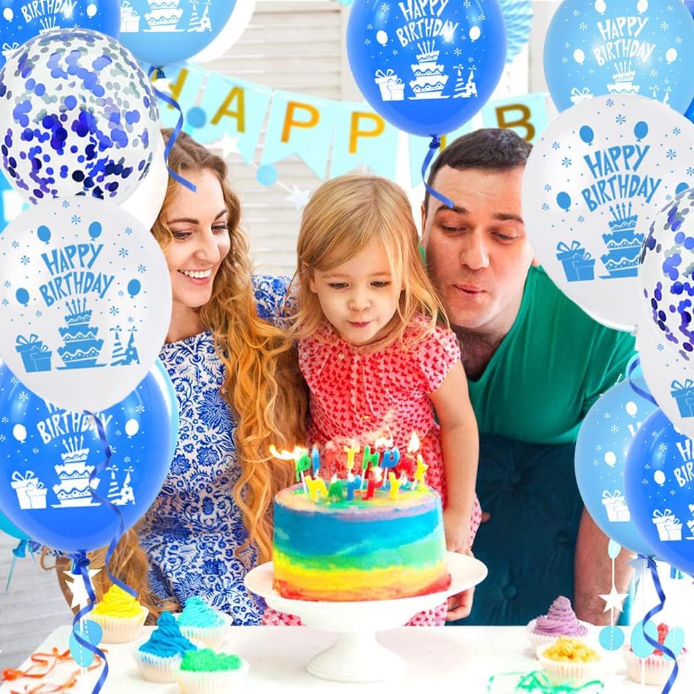 TONIFUL 500 Yards Curling Ribbon-Balloon Ribbon-Balloon String for Art&Craft Decor,Gift Wrapping,Ribbons and Bows for Christmas New Year Birthday Gifts (Blue)