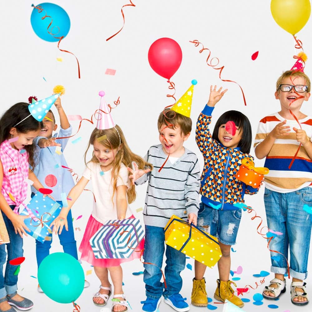 TONIFUL 500 Yards Curling Ribbon-Balloon Ribbon-Balloon String for Art&Craft Decor,Gift Wrapping,Ribbons and Bows for Christmas New Year Birthday Gifts (Red)