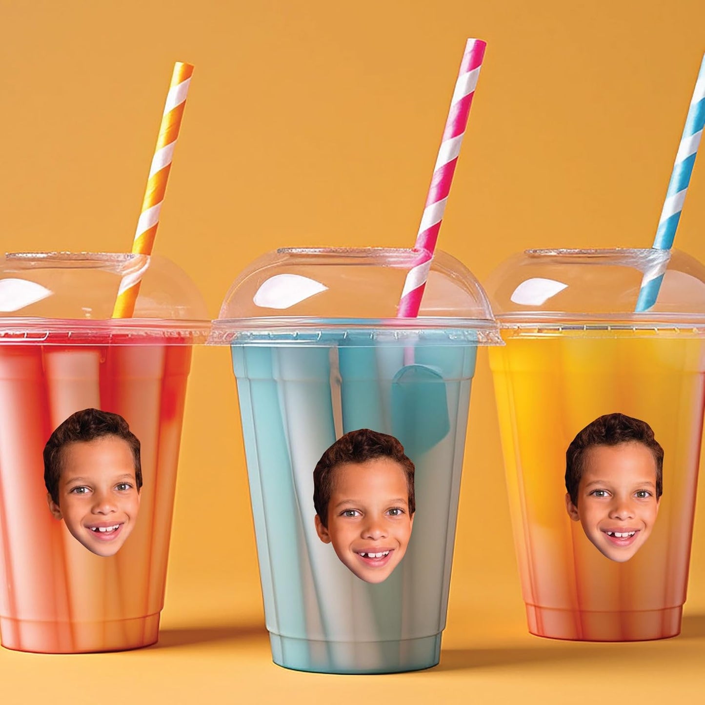 Big Dot of Happiness Custom Photo Party Favors - Fun Face Cut-Out Stickers - Set of 24