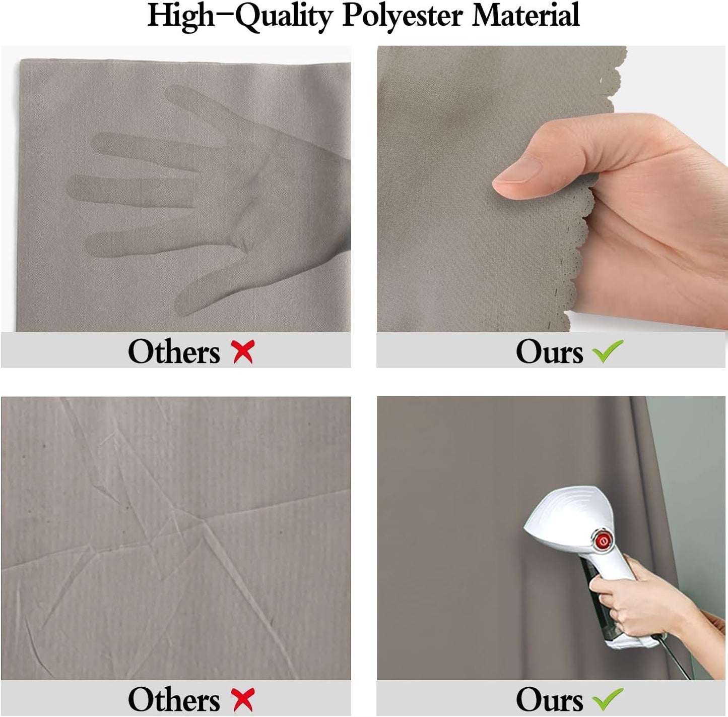 High Density Fabric 6x9FT Grey Backdrop Photo Background,Professional Photography Video Studio, Events, Streaming