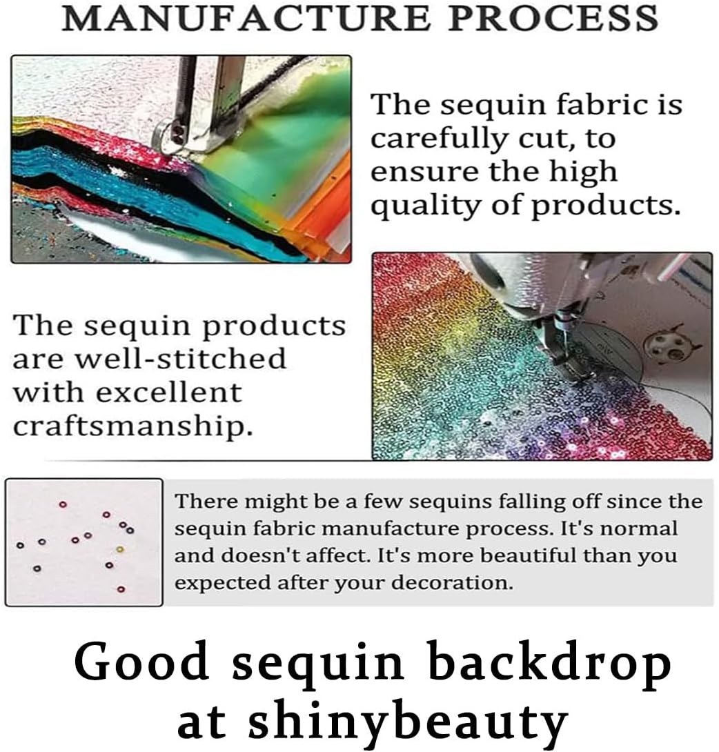 ShinyBeauty 4x10ft Fuchsia Sequin Backdrop | 2 Panels Glitter Curtains for Wedding, Parties, and Photography Backgrounds