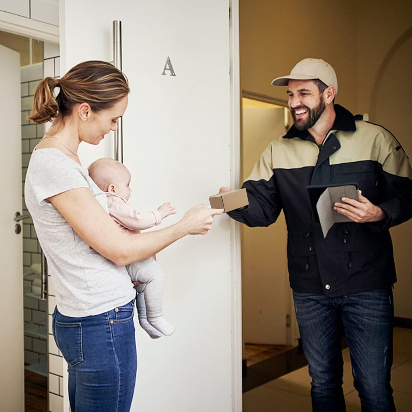 MEBRUDY 4x4x2 Inches Shipping Boxes Pack of 100, Small Corrugated Cardboard Box for Mailing Packing Literature Mailer