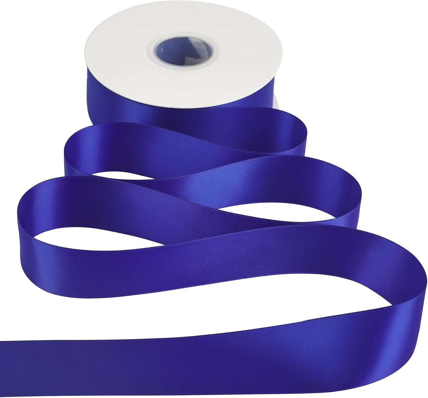 HUIHUANG Royal Blue Satin Ribbon 1-1/2 inch x 50 Yards Cobalt Double-Faced Satin Ribbon for Gift Wrapping, Bows, Flower Bouquet, Crafts, Holiday Decor, Christmas Tree, Graduation, Birthday Party
