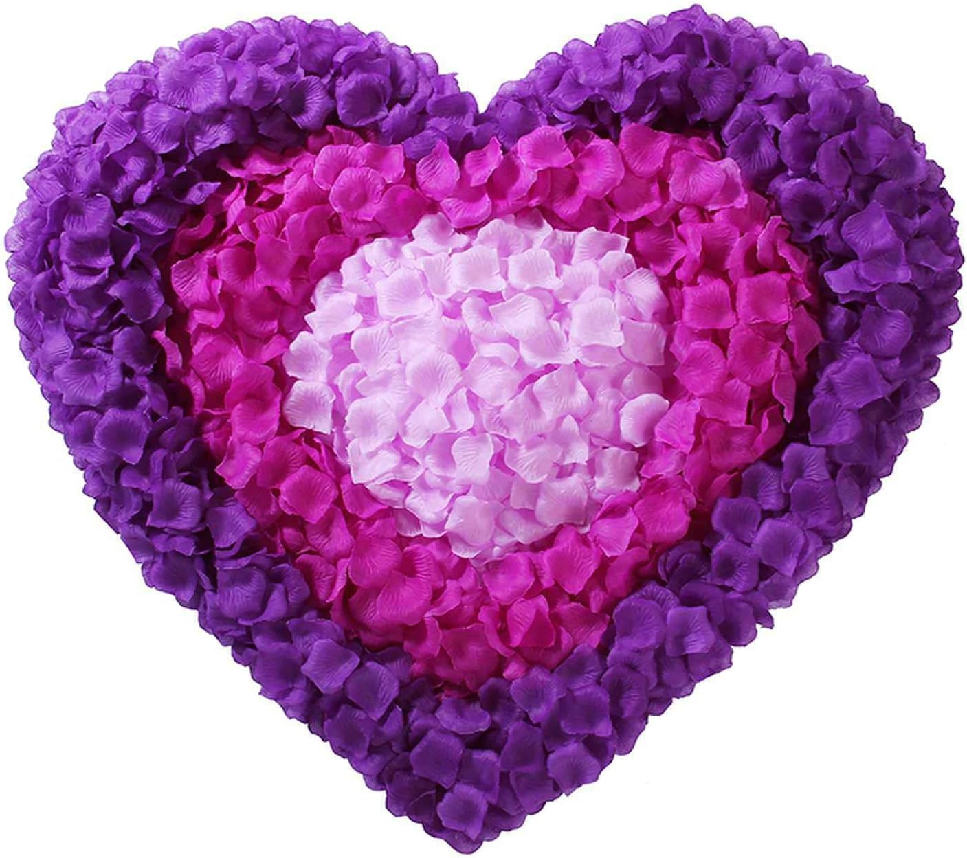 CODE FLORIST 2200 PCS Silk Flower Rose Petals for Wedding Decorations (Gradual Purple)