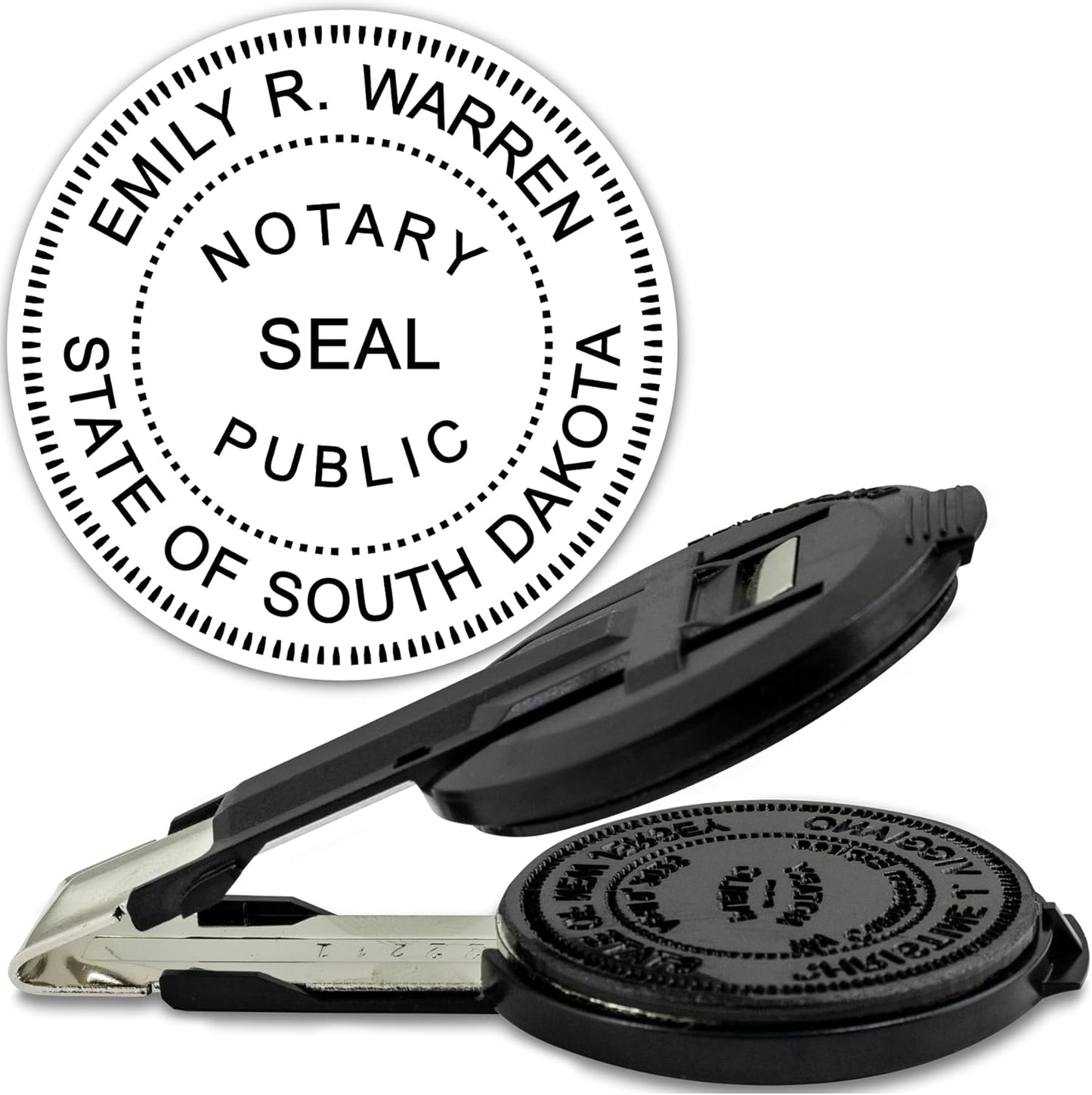 MaxMark Insert Only for Notary Seal Round Embosser for South Dakota State