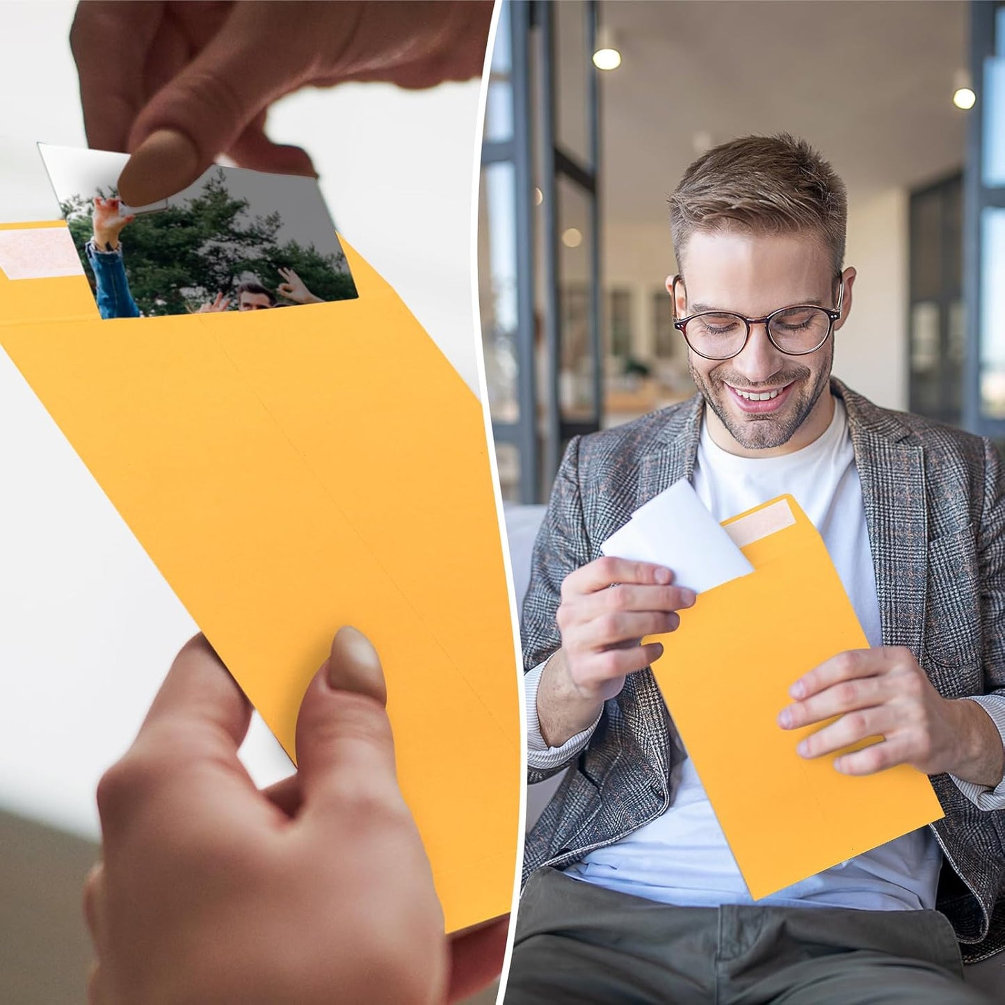 6x9 Self-Seal Envelopes 50 Pack - Manilla Catalog Mailing Envelopes for Photos, Cards, Documents