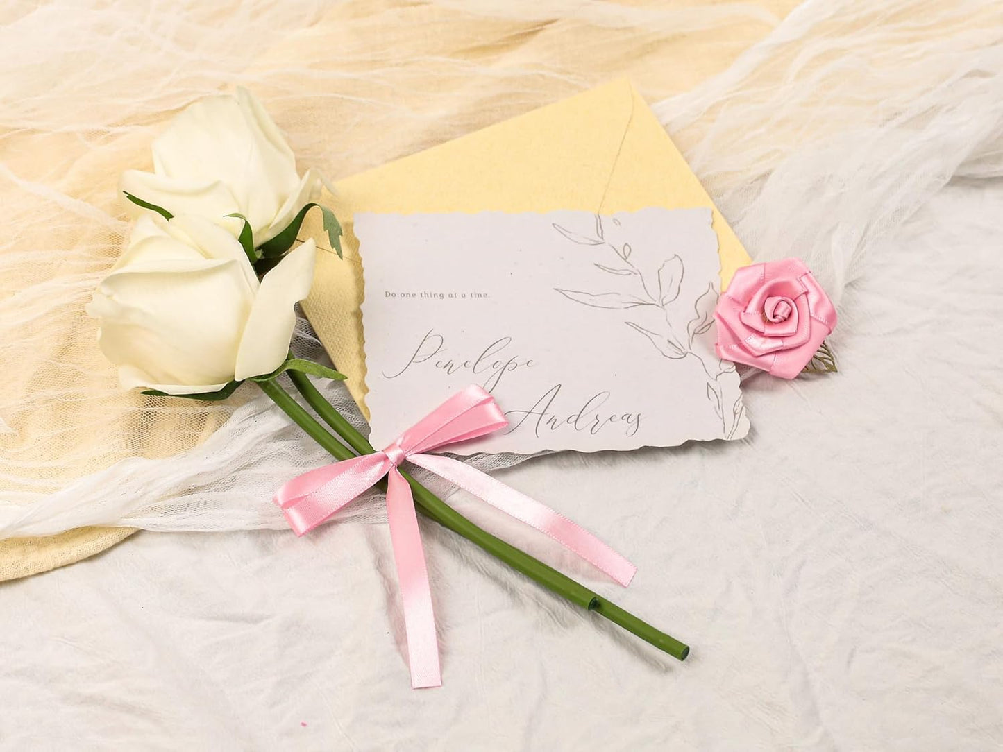 Rose Pink Satin Ribbon 3/8 inch X Continuous 100 Yards, Single Face Polyester Ribbon Perfect for Gift Wrapping, Flower Bouquet, Wedding Decor, Crafts, Bow Making, Sewing and More