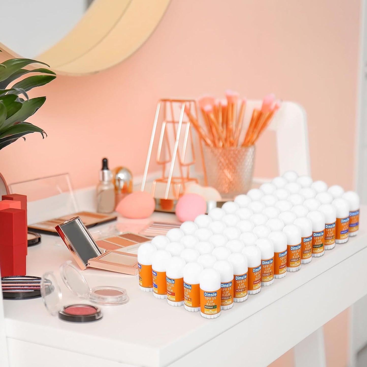 75 Pcs Mini Sunscreen Lip Balms Bulk Spf 15 Lip Balms Sticks with Sunscreen Teacher Nurse Volunteer Employee Appreciation Gifts Bulk Staff Team End of Year Coworkers Gifts for Women Men