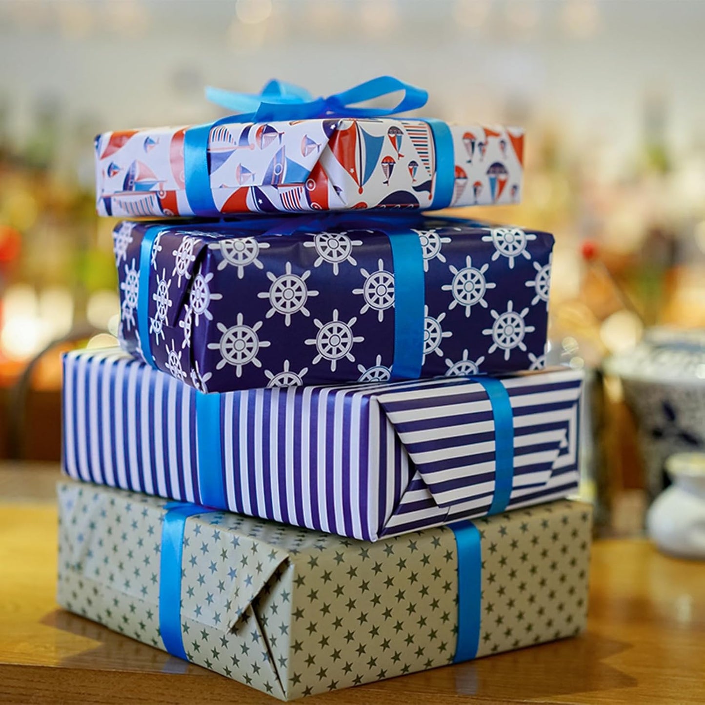 5/8" x 50 Yards Royal Blue Satin Ribbon Single Faced Fabric Ribbons for Gift Wrapping, Crafting, Bows Making, Sewing, Wedding, Home Decor