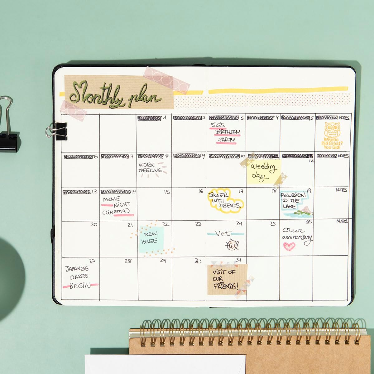 Owl Teacher Rubber Stamp, 3/5 Inch Small Mini Stamp for Scrapbooking Card Making Planner