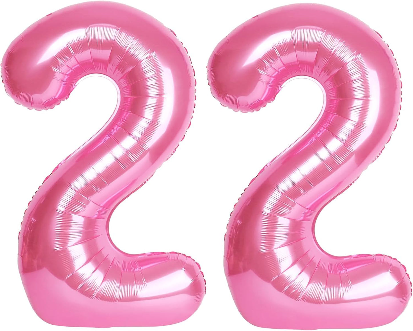 number pink 22 balloon