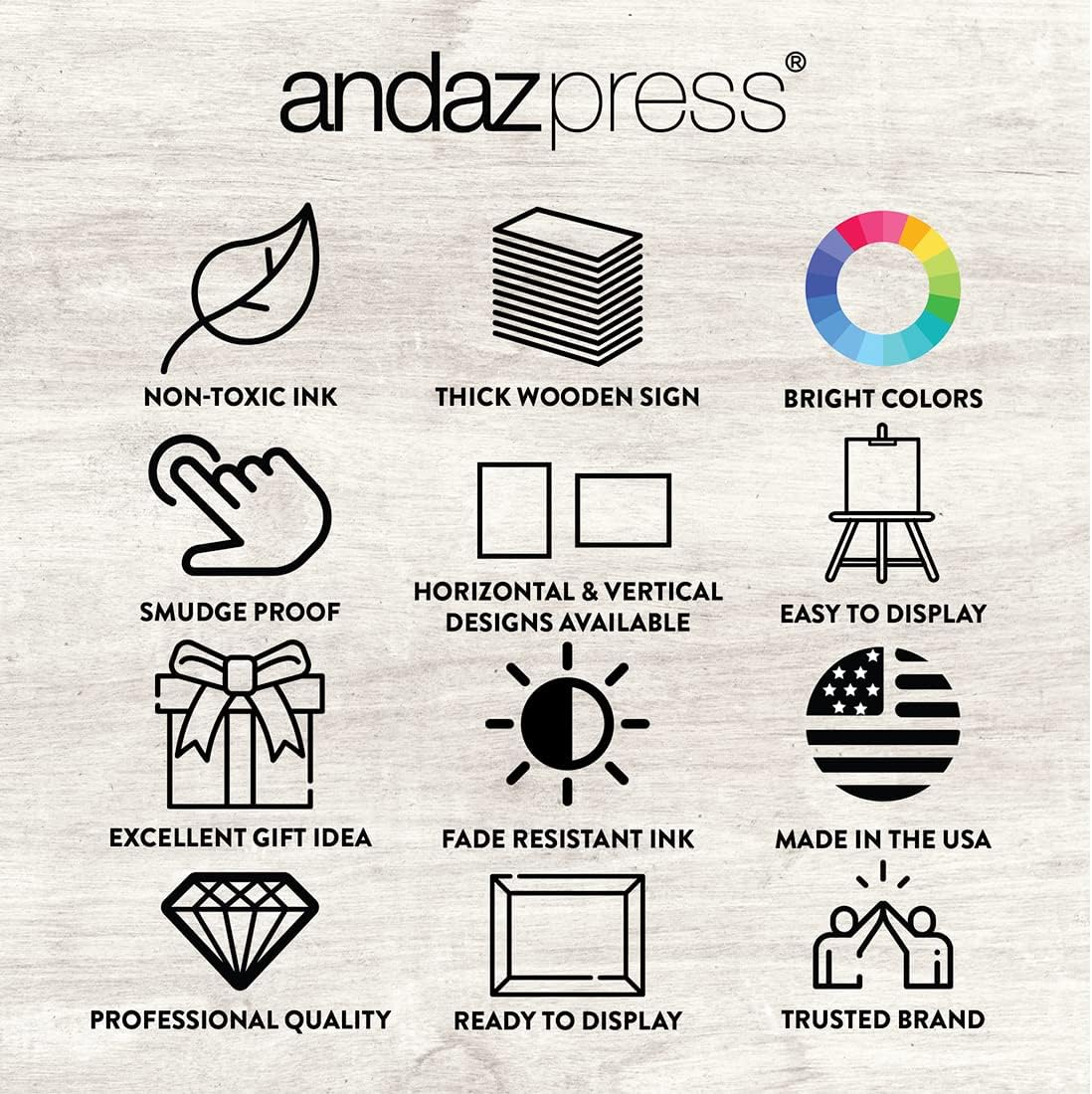 Andaz Press Large Wooden Welcome Sign for Wedding, Rustic Welcome Sign 16" x 20" Custom Last Name Woodland Forest Wedding Signage English Oak MDF Wood Finish Wedding Reception Indoor Outdoor Signs