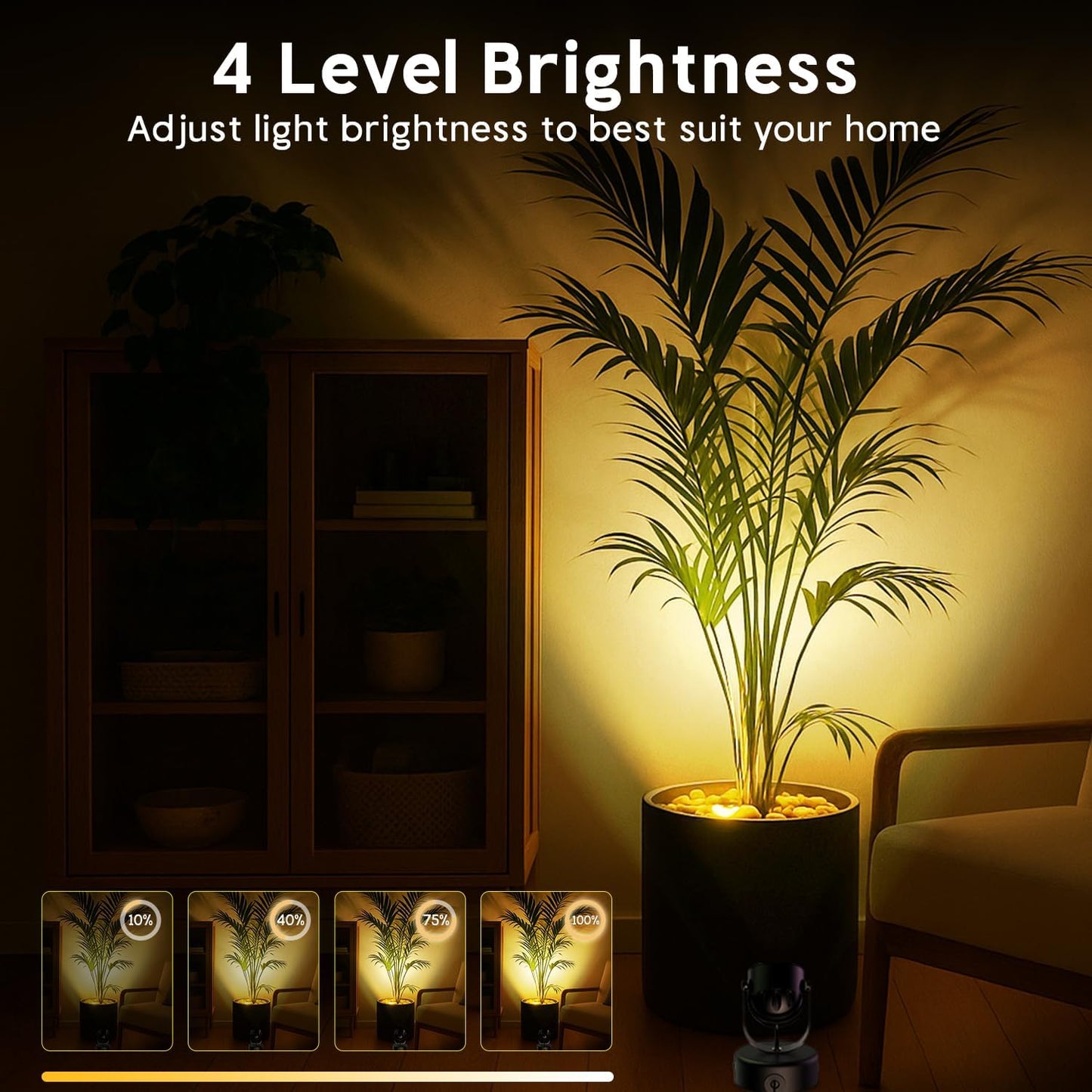 Spot Lights Indoor,7W RGBW Spotlight 16 Color Changing Up Lights Indoor with Remote Dimmable Function Memory Feature LED Ambient Lighting for Party,Bar,Esports Room, 5.9 FT Power Cord, 2 Pack