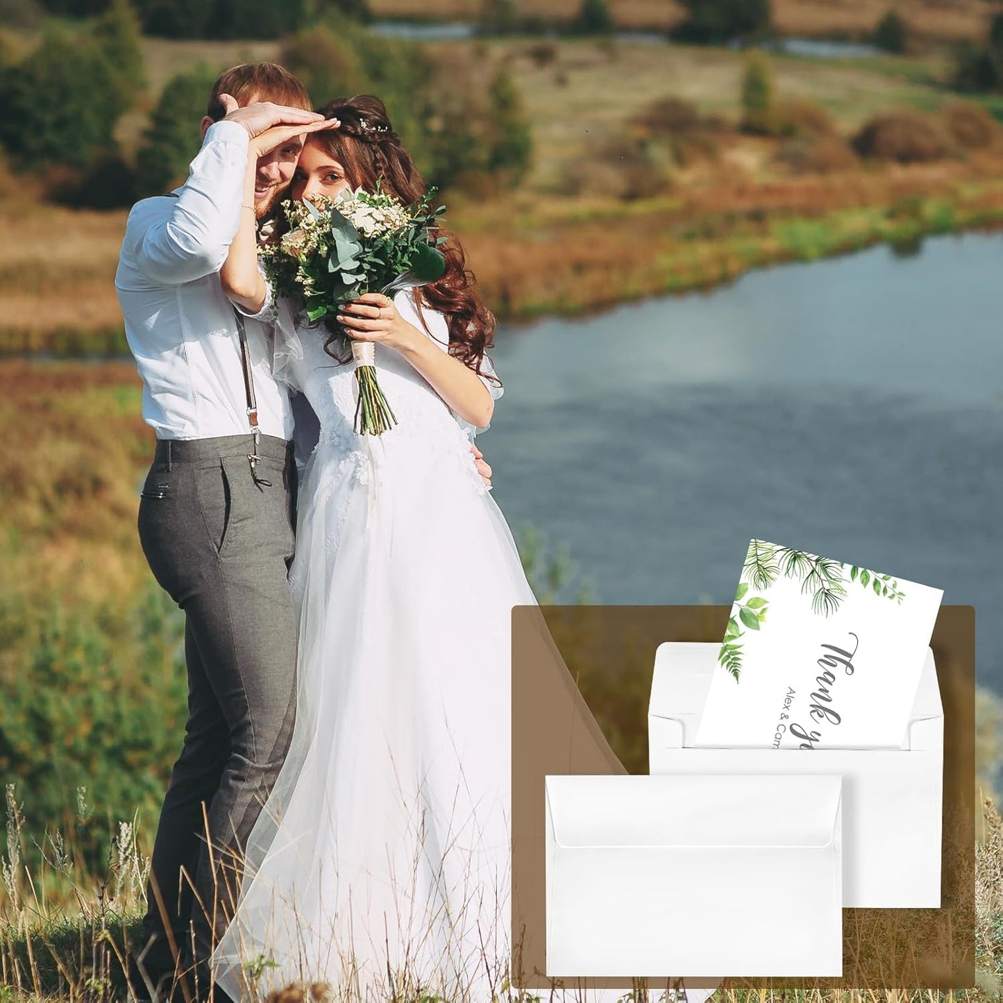 gisgfim 1000 Pcs A4 Envelopes with Self Adhesive 4.25x6.25 In White Invitation Envelopes for 4x6 Cards Printable Mailing Mailers Bulk for Wedding Baby Shower Postcard Photo Thank Notes Greeting Card