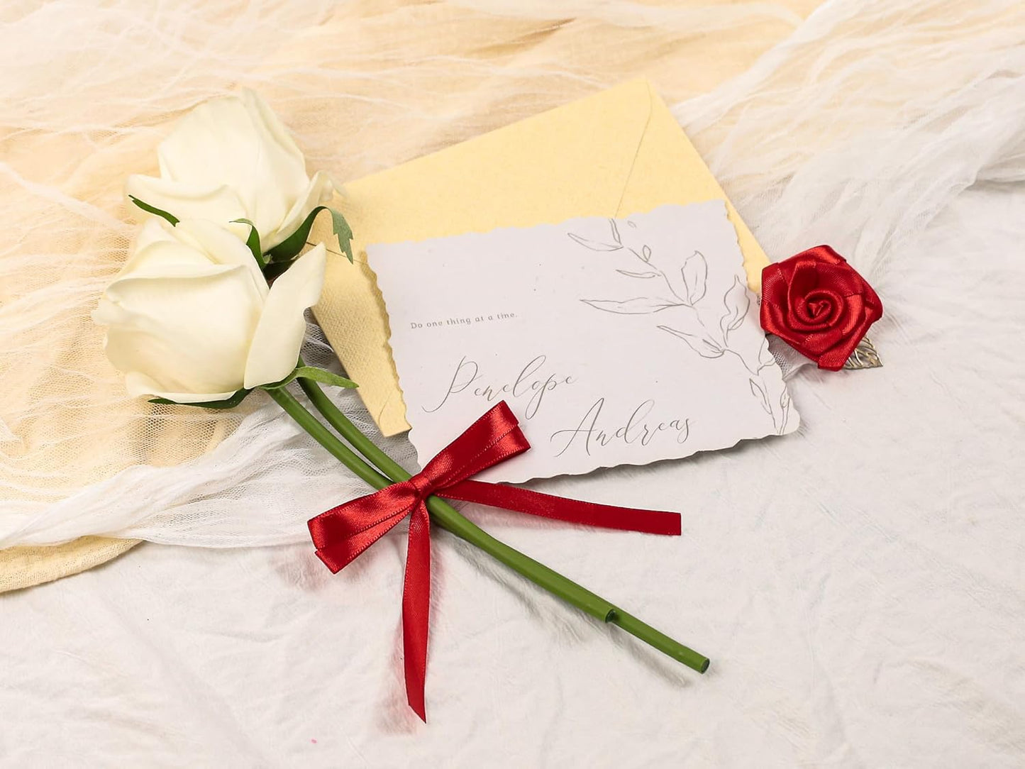 Red Satin Ribbon 3/8 inch X Continuous 100 Yards, Single Face Polyester Ribbon Perfect for Gift Wrapping, Flower Bouquet, Wedding Decor, Crafts, Bow Making, Sewing and More