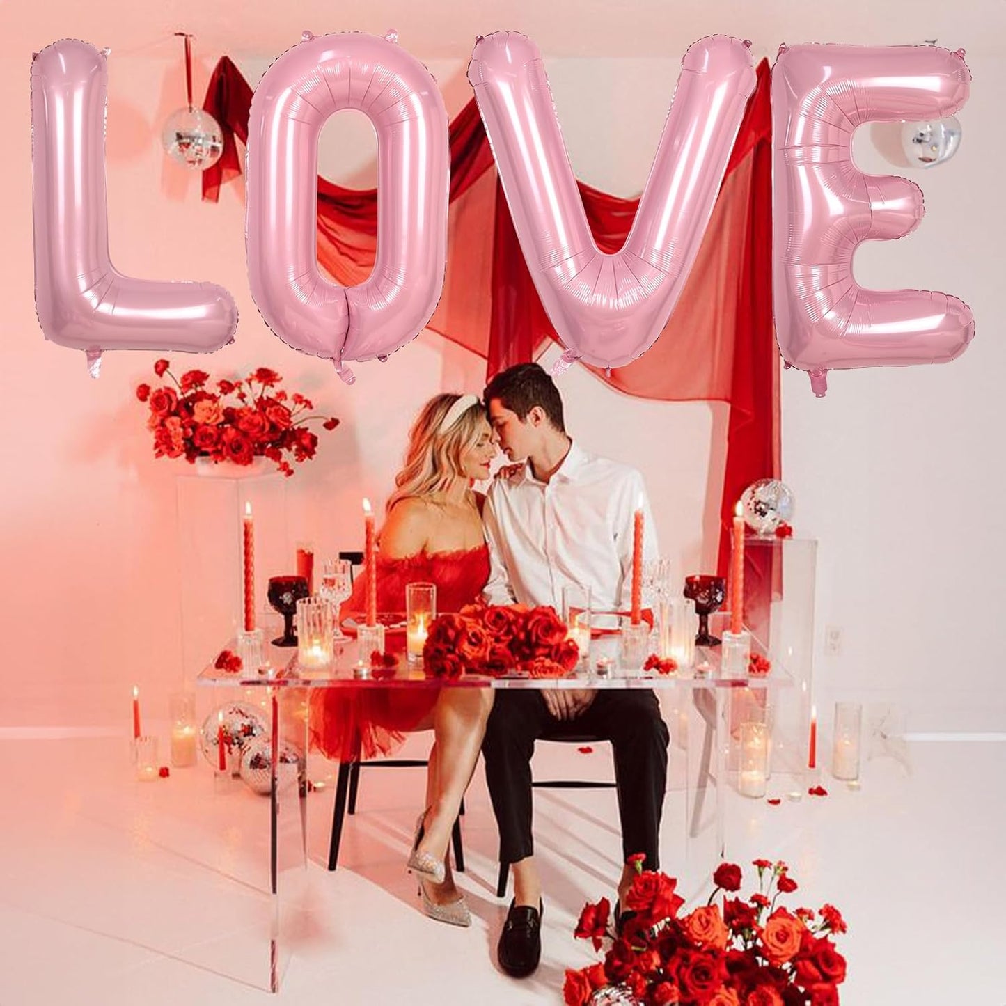 40" Balloon Letter A Pastel Pink, Large Foil Pink Letter Balloons Set A - Z for Girls, Light Pink A Helium Balloons for Women Birthday Anniversary Graduation New Year Party Decoration Supplies