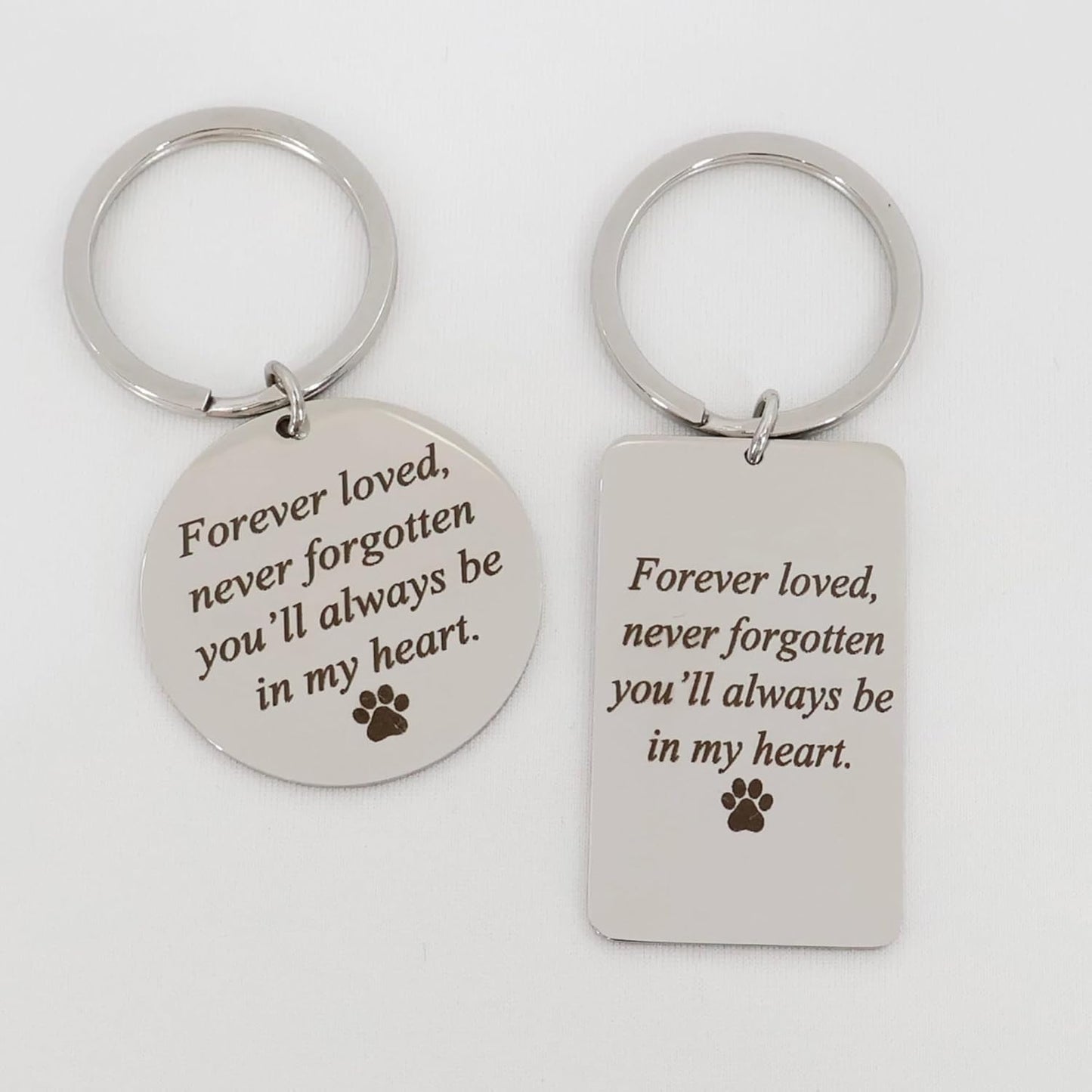 Custom Pet Portrait Keychain β Personalized Photo Engraved Keychain with Optional Back Text β Memorial Gift for Pet Lovers, Dog Owners, Cat Owners β Unique Pet Loss Remembrance Keepsake