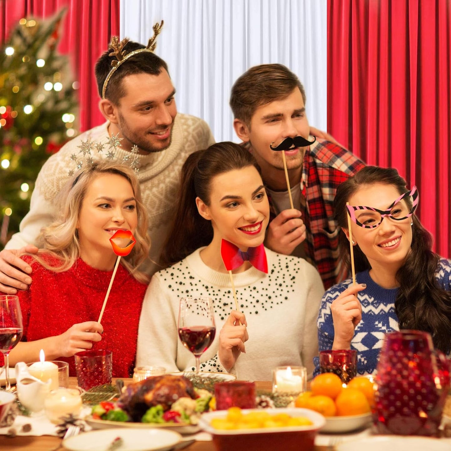 2 Panels White Backdrop Curtain, 10 x 7 Feet Background Curtains for Parties, Weddings, Baby Showers, Bachelorette Halloween, Christmas Birthday Party Photoshoot Backdrop Curtains Decorations