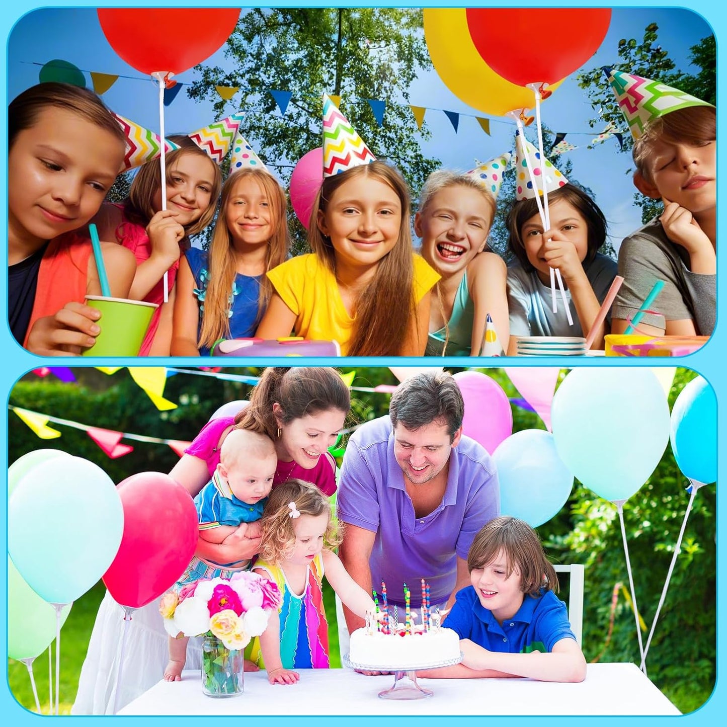 Balloon Sticks - 100Pcs Balloon Stick and Cup for Party Wedding