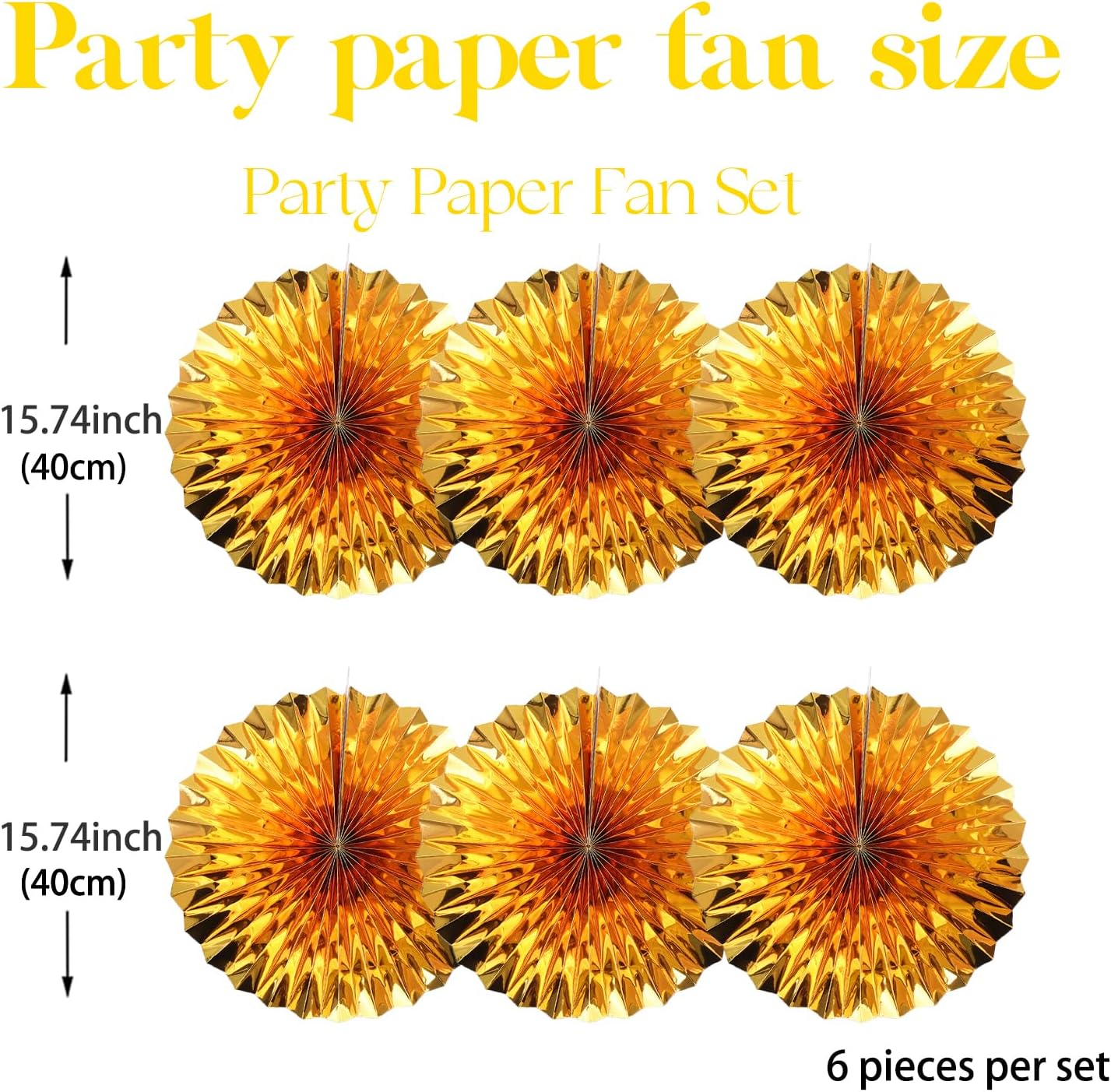 Golden Party Decorations,Engagement Party Decorations 16in,Gold Party Decor, Party Supply Decorations,Gold Wedding Decor,Anniversary Decorations 30 Color DIY Set (Golden)