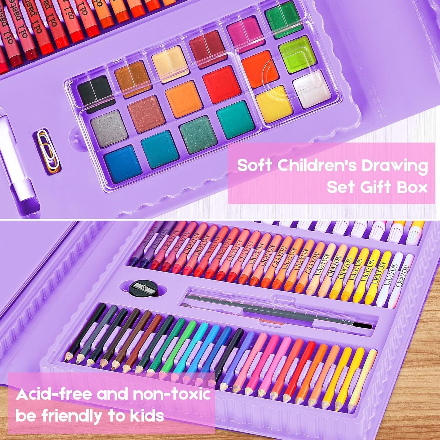 iBayam Stocking Stuffers for Teen Girls, Art Supplies, Arts and Crafts for Kids Ages 8-12, Teens Girls Christmas Gifts, Gifts for 5-12 Year Old Girl, Art Set Case with Trifold Easel, Sketch Pads