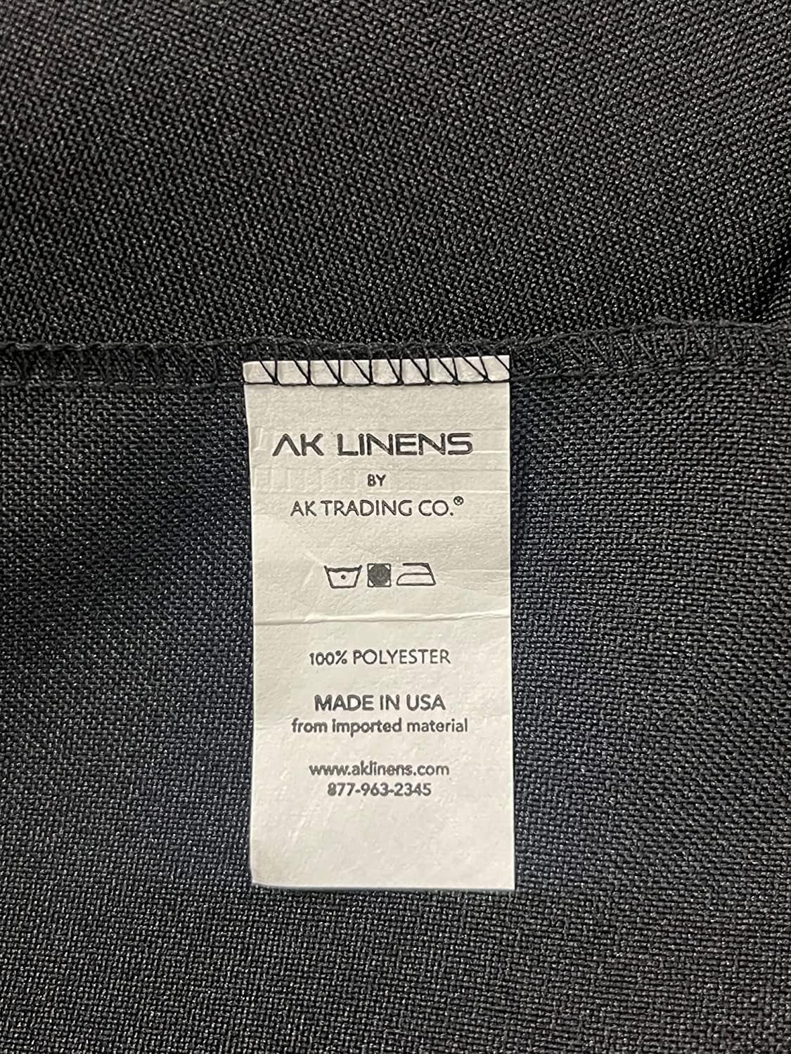 AK TRADING CO. 10 feet x 10 feet Polyester Backdrop Drapes Curtains Panels with Rod Pockets - Wedding Ceremony Party Home Window Decorations - Navy Blue